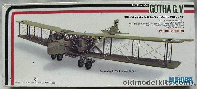Aurora 1/48 Gotha G-V German Bomber - (GV), 785 plastic model kit